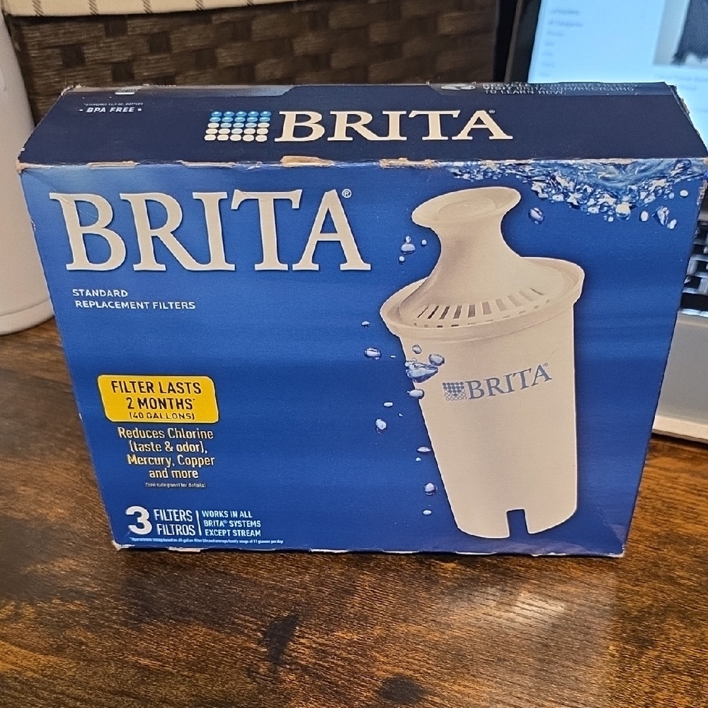 NWT Brita Water Filter Pack in Blue Box